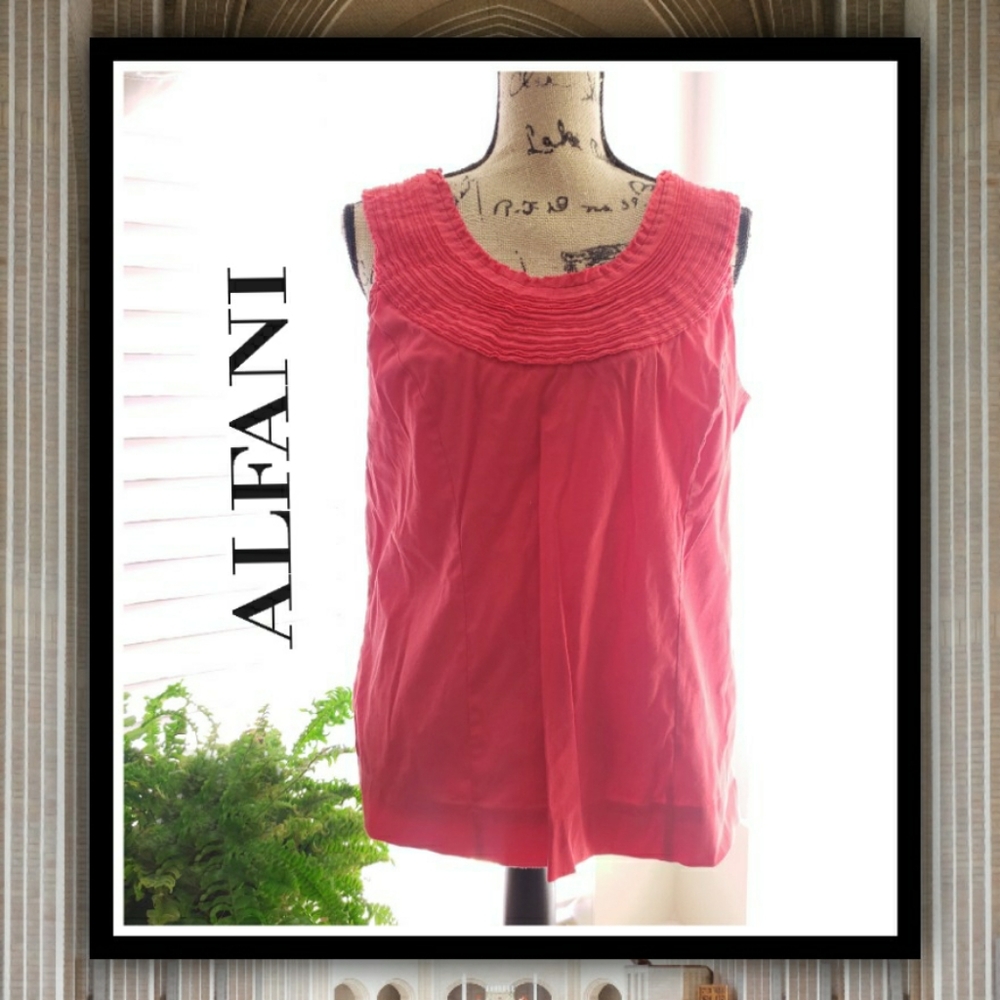 ❤️‍🔥 ALFANI Sleeveless Crepe Blouse #ALF324z
